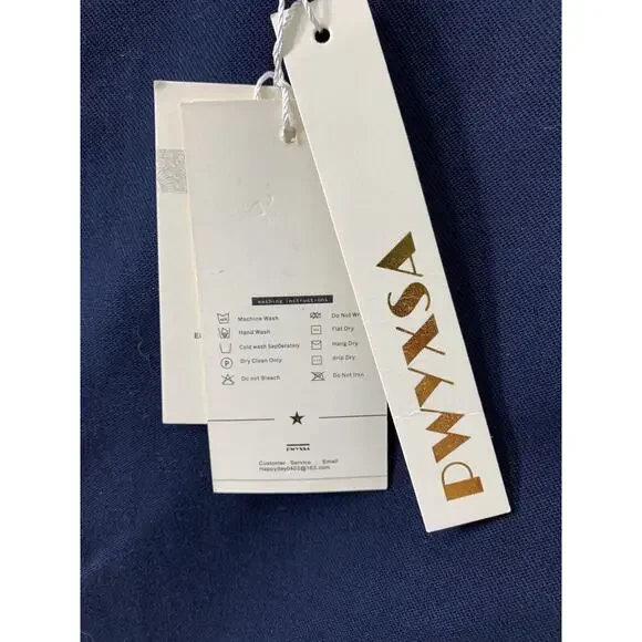 PWYXSA Jacket Mens XL Navy Blue Button Up Lightweight Coat Lined - Picture 4 of 15